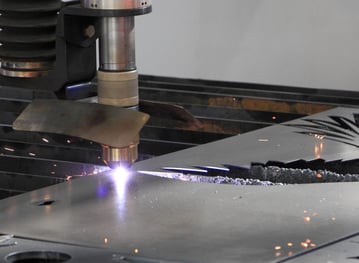 laser cutting metal